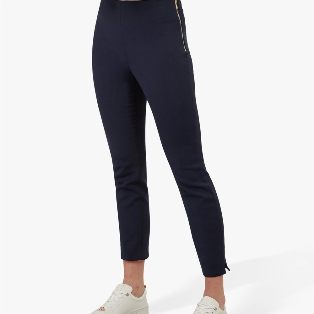 Ted Baker Zamelit Side Zip Trouser Navy